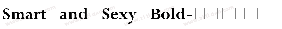 Smart and Sexy Bold字体转换